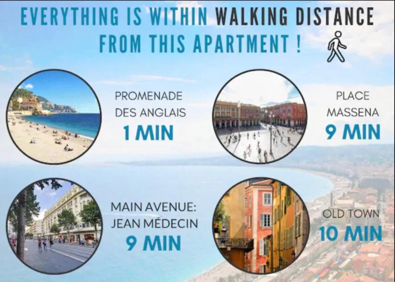 Stunning Flat By The Beach, Carre D'Or-Negresco Nice Ngoại thất bức ảnh